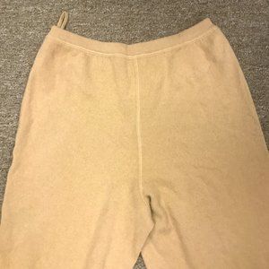 Neiman Marcus 100% Cashmere camel brown lounge pants S